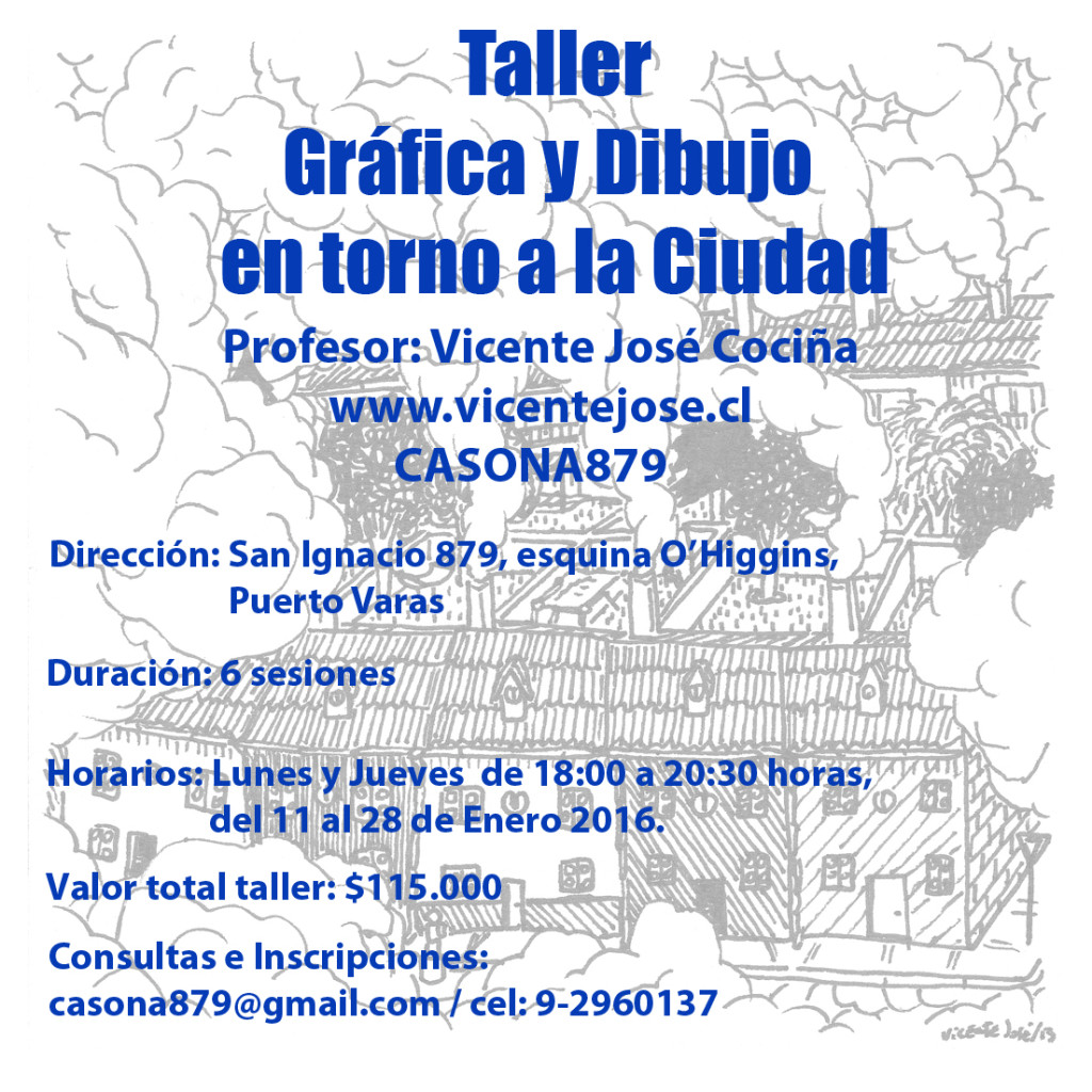 afiche taller ciudad puerto varas